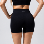 The Seamless Shorts in black, back view